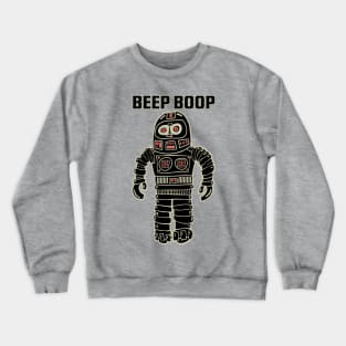 Beep Boop Black Crewneck Sweatshirt